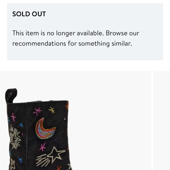 FREE PEOPLE Black Leather Suede Celestial Embroidered Heeled Ankle Boots 38.5 - Picture 12 of 12